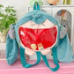 Hatsune Miku Shoulder Bag Backpack Cute Anime Plush Cartoon Kawaii Knapsack Student Bag Packet For Gifts Toys