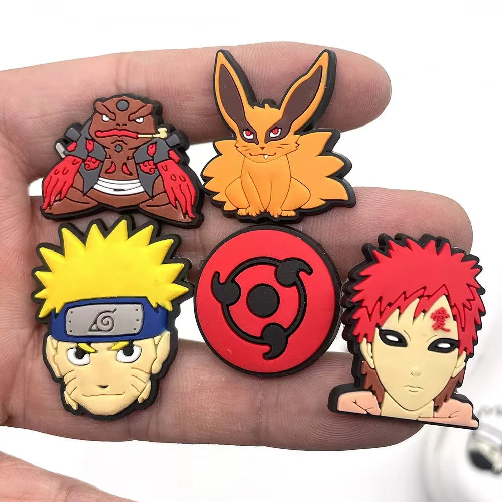 20 PCS Cartoon Anime Shoes Flower Decorative Buckle Personality DIY Garden Shoe Buckle Accessories