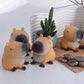 Mini Capybara Pinch Statue Stretchable Squeeze Fidget Capybara Figurines Soft Cartoon Animal Figure Home Decor Creative Gift