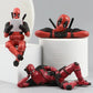 Figura de Acción de Anime Deadpool, Decoración Interior de Coche, Juguete Colgante, Accesorios para Coche, Modelo de Mini Muñec