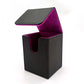 Upgraded PU Leather Trading Card Deck Box - Side-Loading Storage Case for Card Protection, Portable & Versatile