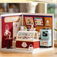 Rolife DIY Miniature House Kit Flavorful Ice Cream Super Creator Dollhouse 3D Puzzle Model Building Kit with LED for Desk Decor