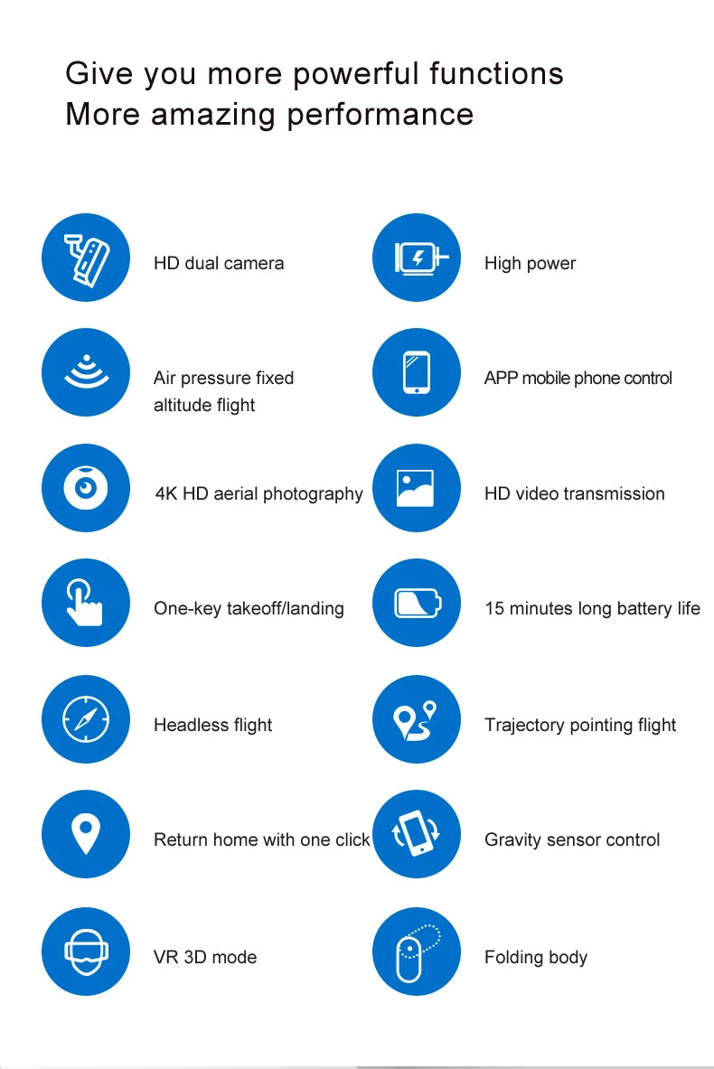Brushless Motor Foldable Drone Optical Flow Drone 360° Rolling Trajectory Flight Headless Mode Speed Adjustment APP Control Drone