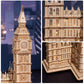Rolife DIY Wooden 3D Puzzle Big Ben Model Building Kit Brain Teaser Puzzle Toy with LED Light for Home Decor Gifts for Adult Kid