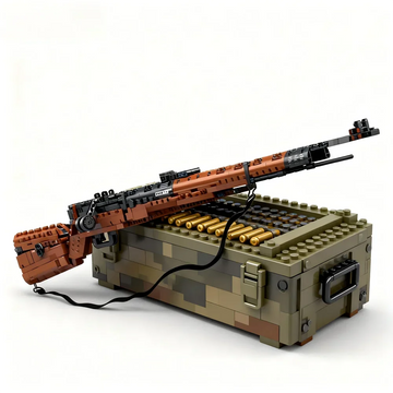 1206PCS Historical Rifle Model Kit Classic Bolt Action Sniper Building Set for Adult Collector Mechanical Engineering Project