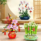 Creative City Bouquet, Peach Blossoms, Narcissus, Bonsai, Potted Plants, Building Block Models, Children's Home Decoration Toys