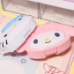 Genuine Sanrio Hello Kitty My Melody 4 Grid Portable Pill Box Travel Medicine Organizer Pill Case for Vitamin Tablet Storage