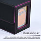Card Deck Box with Display Window, Hold 120 + Single Sleeved Cards, Magnetic Closure, Suitable for CCG Cards, Magic Game Cards
