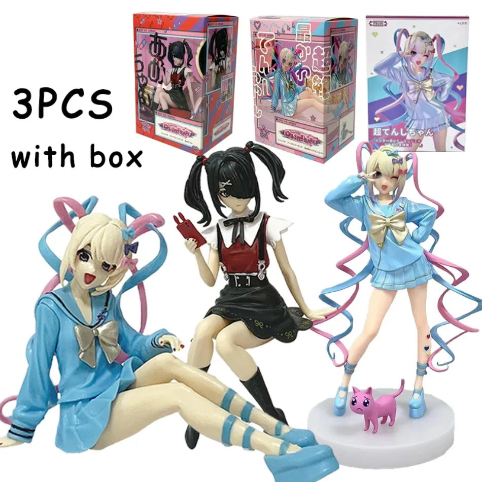 HOT! Aixlan NEEDY GIRL OVERDOSE Figure Rain KAnge PVC Action Figure Amine Adult Anime Girl Statue Collectible Figurine Toys Gift