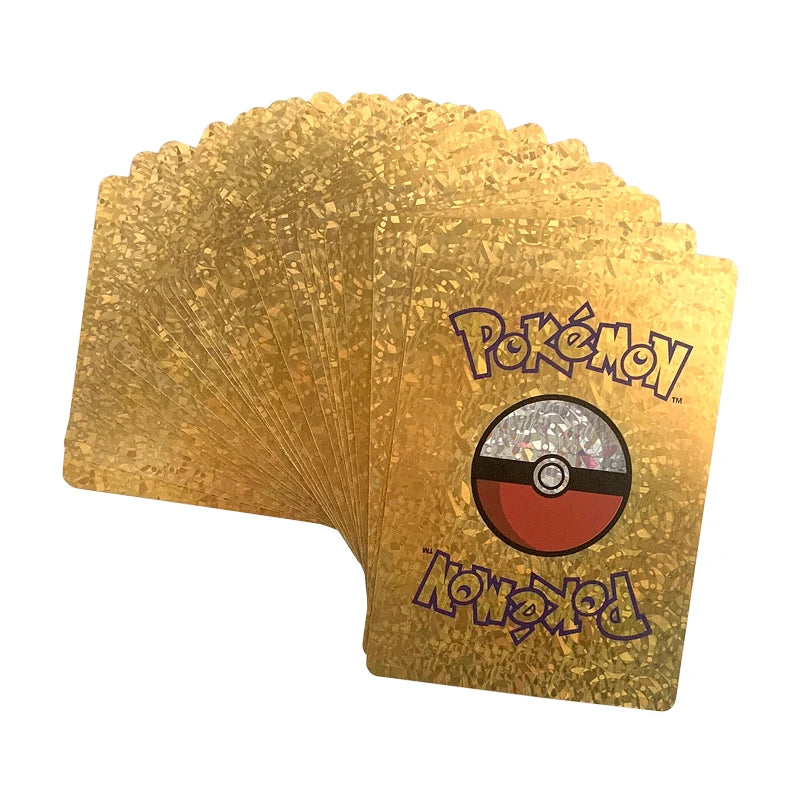 81-15Pcs Pokemon Cards Gold Silver Vmax GX Card Collection Battle Trainer Card Spanish English French Child Toys Christmas Gifts