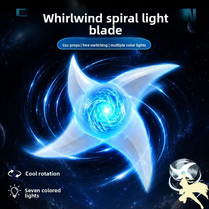 Spiral Rasengan Light Blade, Rotatable Luminous Cosplay Prop, Cool Anime Laser Sword Toy, Perfect Gift for Boyfriend