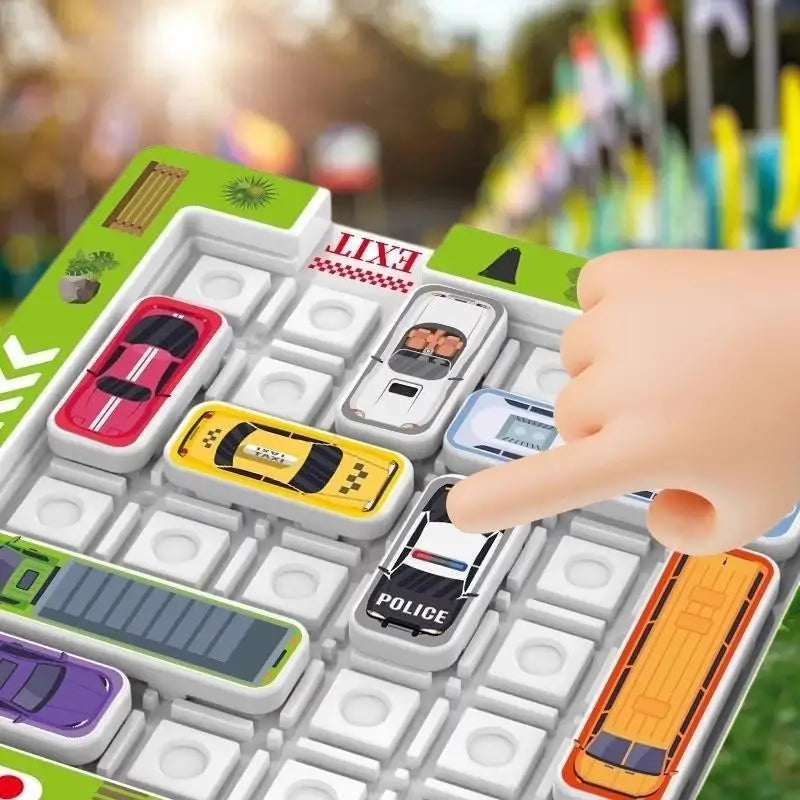 1 Set Parking Lot With Moving Vehicles And Maze Toys Children's Educational Puzzle Game For Logical Thinking And Concentration