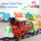 Children Electric Track Train Toy Steam Rail Car with Light&Music Mini Engineering Car Set Kids Puzzle Boy Toys Xmas Gifts