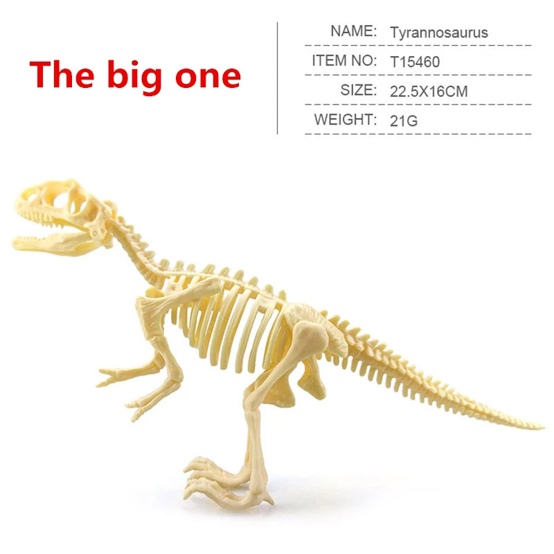 12pcs/set Jurassic Dinosaurs Skeleton Model Archaeology Tyrannosaurus Pterosaur Home Decoration Toys For Christmas Gifts