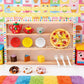 27 pieces of little girl tea party set, simulation kettle set, princess tea time toy kitchen with teapot and cup, donut pizza,