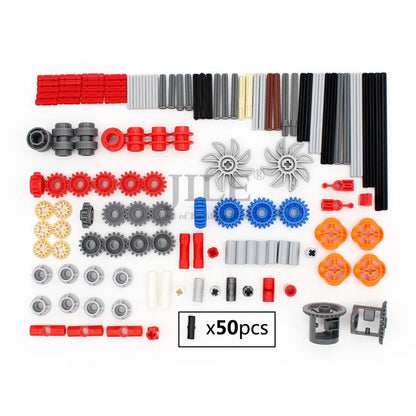 181pcs MOC Technology Set Technical Parts Pin Beam Axle Connector Panel Gear Building Block Bricks High-Tech Car Motorcycle Toys