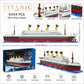 4404PCS Titanic Building Blocks Cruise Ship Mini Assemble Bricks Model Toys Kits Desktop Decoration Ornaments Gifts For Adults