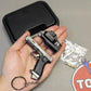2025 New 1/3 Scale G34 Keychain Set Mini Realistic Tactical Gun Keychain With Case Black Holsters And Bullets Collectible Gift
