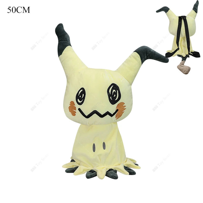 New Arrival Pokemon Plush Backpack Anime Gengar Charizard Piplup Eevee Mimikyu Soft Stuffed Schoolbag Shoulder Bag Toy for Kids