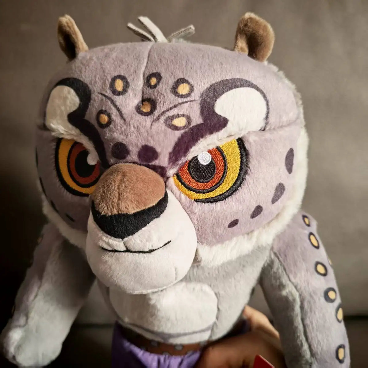 Universal Studios Kung Fu Panda Tai Lung Snow Leopard Plush Toy - Official Beijing Resort Collectible Souvenir Doll