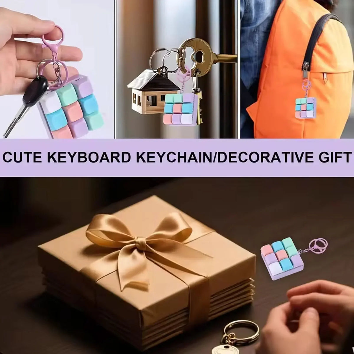 Fidget Decompression 9 Keyboard Key Toy For Adults Antistress Toys Boys Girls Anti Stress Finger Keyboard Games Keychain
