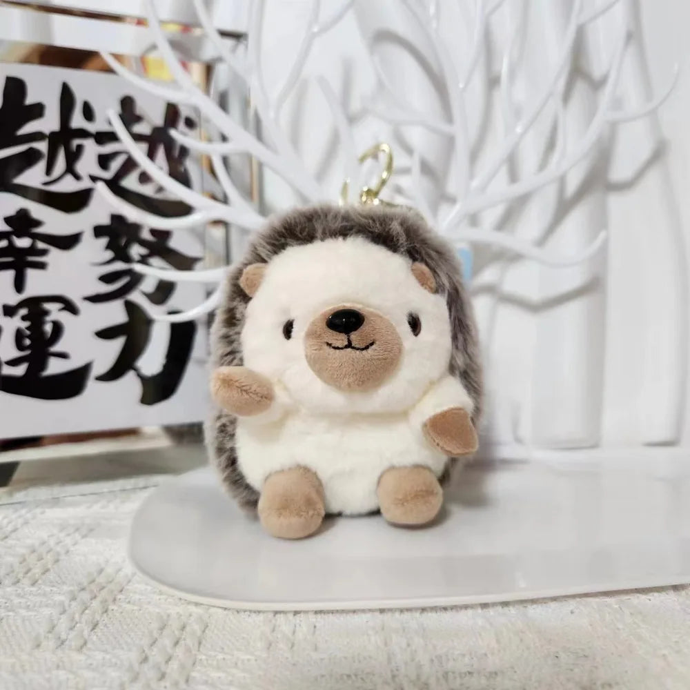 Adorable Little Hedgehog Keychain Mini Hedgehog Little Hedgehog Pendant Soft Stuffed Cute Hedgehog Keyring Hanging Decor