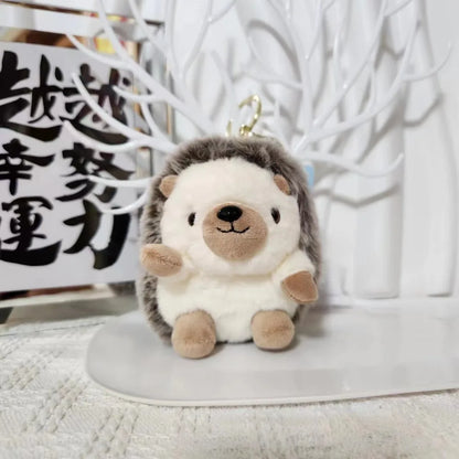 Adorable Little Hedgehog Keychain Mini Hedgehog Little Hedgehog Pendant Soft Stuffed Cute Hedgehog Keyring Hanging Decor