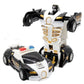 Mini 2 In 1 Car Toys One-key Transformable Car Toys Automatic Transforming Robot Model Car Diecasts Toy Boys Gifts Children Toy