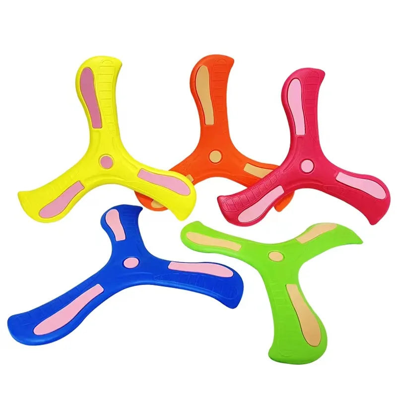 1/2/3pcs Boomerang Soft Three-leaf Cross Adult Interactive Outdoor Toy Puzzle Decompression Gift