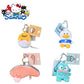 Kawaii Sanrios Gudetama Sam Gudetama Ahiru no Pekkle Plush Doll Keychain Hangyodon keyring My Melody Stuffed Backpack Pendant