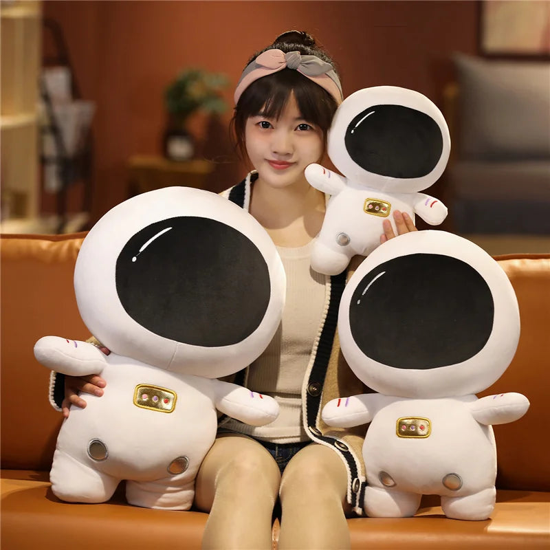 Stuffed Super Soft Unique Cosmonaut Plush Toys Lovely Space Astronaut Cartoon Peluche Pillow For Kids Baby Boys Birthday Gifts