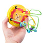 Colorful Wooden Roller Coaster Educational Circle Toy For Preschool Learning Bead Maze Toy Perfect Gift For Young Children