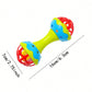1pc random color Toddler Double-headed Hand Rattles Soothing Hand Grip Rattles Toys Baby Rattle Baby Nibbling Toys Baby Toys 0 -