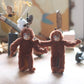 Soft 20cm Gorilla Pendant Orangutans Monkey Plush Doll Pendant Stuffed Animal Key Ring Girl