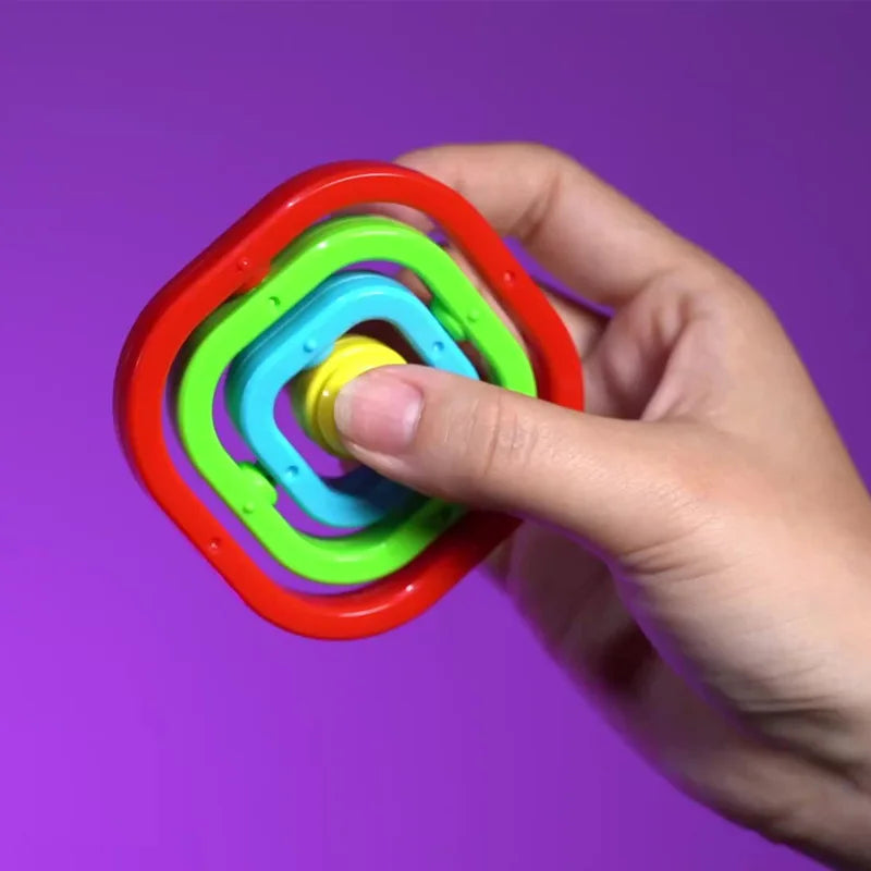 1PCS Infinite Flip Fidget Spinner Spin Top Toys for Kids Stress Relief Gifts Classroom Prizes Party Favors Stocking Stuffers