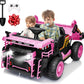 24V Ride on Toys with Remote Control, 2 Seater 400W Ride on Dump Truck, Electric Powered Ride on with Dump Bed, 3 Speeds, Shovel, Blue