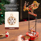 ROKR Wooden 3D Puzzle Santa on Sleigh Pendulum Dynamic Balance Toy 141-Piece DIY Model Building Kit for Desktop Decor Gift for Adults Kids