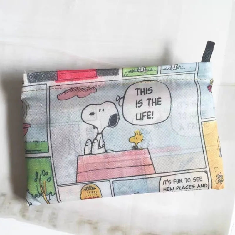 2026 New Snoop Y Portable Foldable Supermarket Shopping Bag Large Eco-Friendly Bag Large Grocery Handbag Capacity Tote Hot Sell