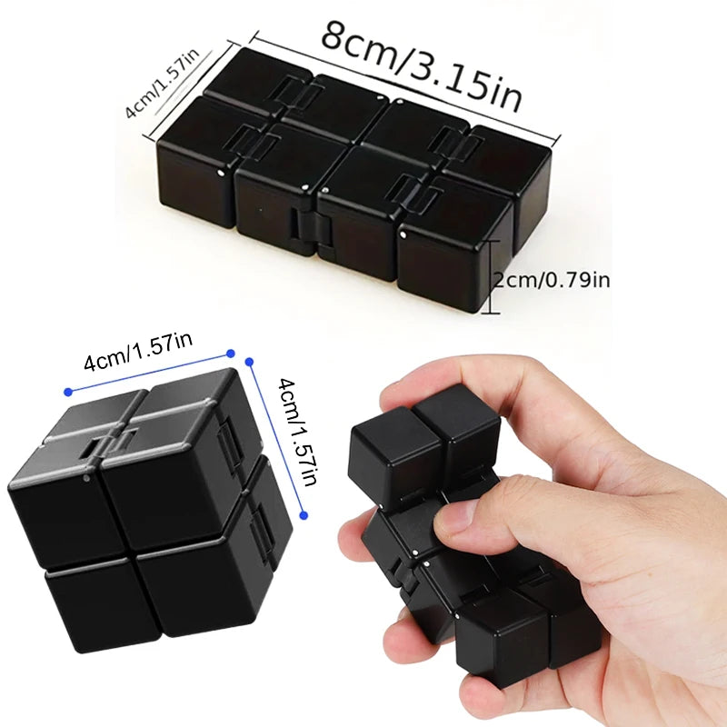 SENGSO Infinity Cube,Fidget Cube New Version Fidget Finger Toys  for Stress and Anxiety Relief/ADHD, Ultra Durable Sensory Gifts