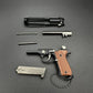 1:3 Scale Alloy Pistol Mini Toy Gun Model Metal Keychain for Adults and Kids Christmas Gift