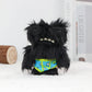 Fuggler Keychain Ugly Grin Teeth Monster Pendant Fuggler Soft Plush Doll Wide Eyed Weirdo Black Funny Backpack Keyring Gift 11CM