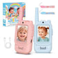 2 Pack Video Walkie Talkies for Kids Rechargeable Toddler Toys for Indoor Camping Travel Birthday Gfits for Kids Ages 3-12