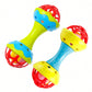 1pc random color Toddler Double-headed Hand Rattles Soothing Hand Grip Rattles Toys Baby Rattle Baby Nibbling Toys Baby Toys 0 -