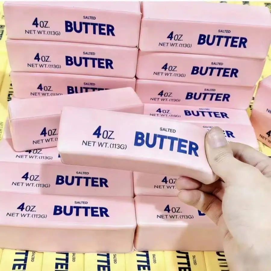 Butter Stick Squeezed Soft Slow Rising Toy Butter Bar Brick Squishy Fidget Anti Stress Release Hand Relax Games Festivals Gifts