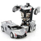 Mini 2 In 1 Car Toys One-key Transformable Car Toys Automatic Transforming Robot Model Car Diecasts Toy Boys Gifts Children Toy