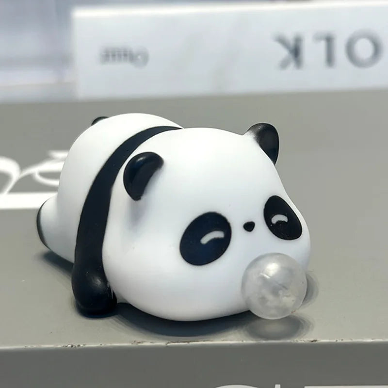 Funny Bubble Blow Squishy Toy Pop Out Squeeze Toys Cartoon Animal Panda Capybara Squishies Stress Relief Fidget Toy Party Gift
