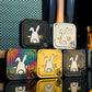SNAP Grumpy Rabbit Fidget Spinner Tuning Fork Three Layers Magnetic Side Push Slider Metal Decompression Fingertip EDC Toy