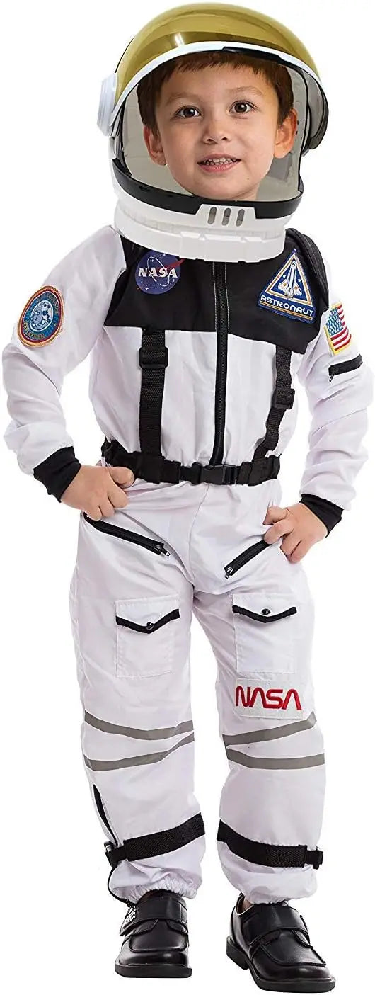 JOYFY Astronaut Costume with Helmet, Space Suit for Toddler Kids Astronaut Halloween Costume for Cosplay