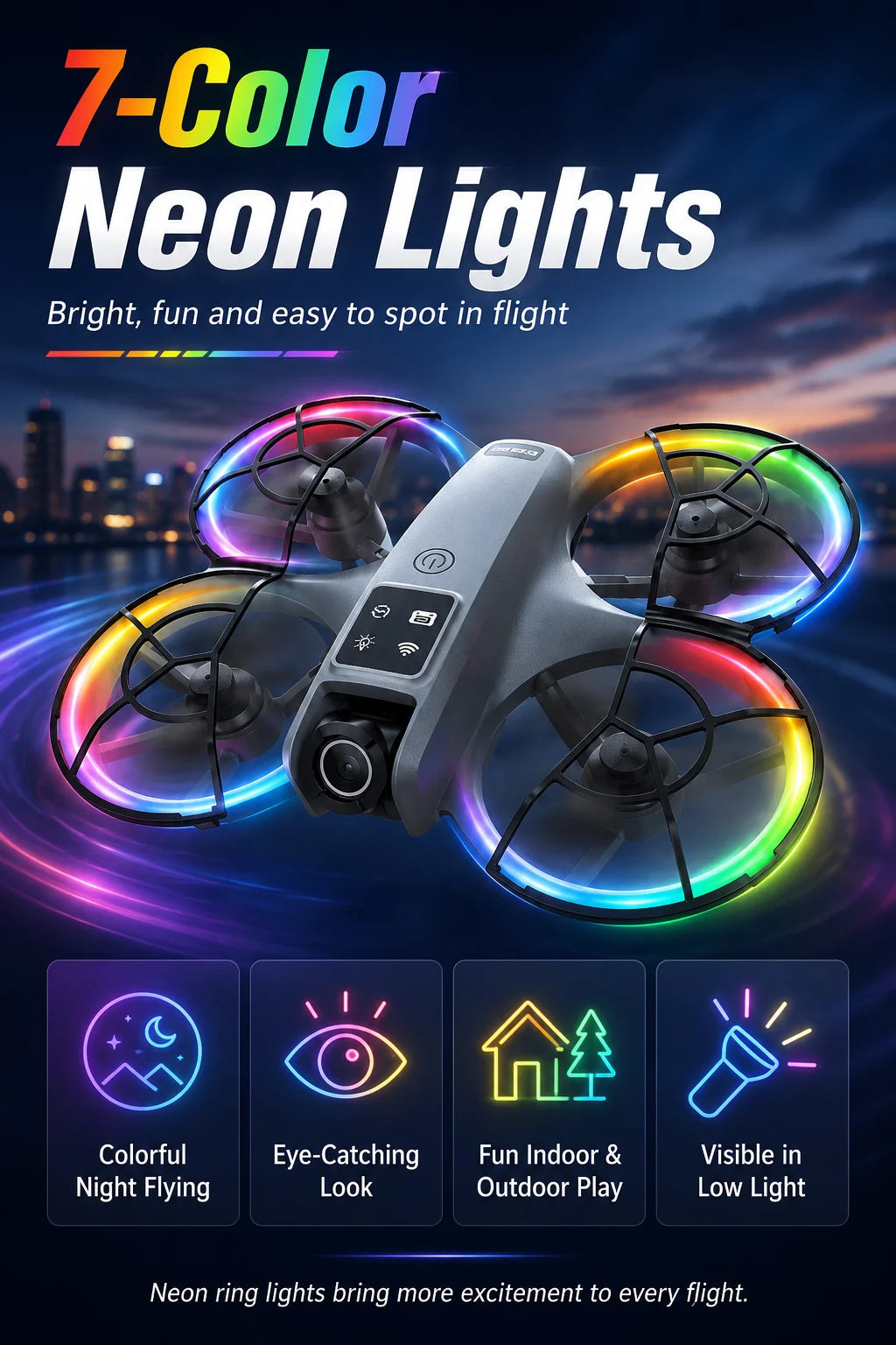 Aerial Photography Drone 120° Wide Angle Intelligent Anti Shake High Color Reproduction Gesture Shooting Trajectory Flight APP Control Quadcopter