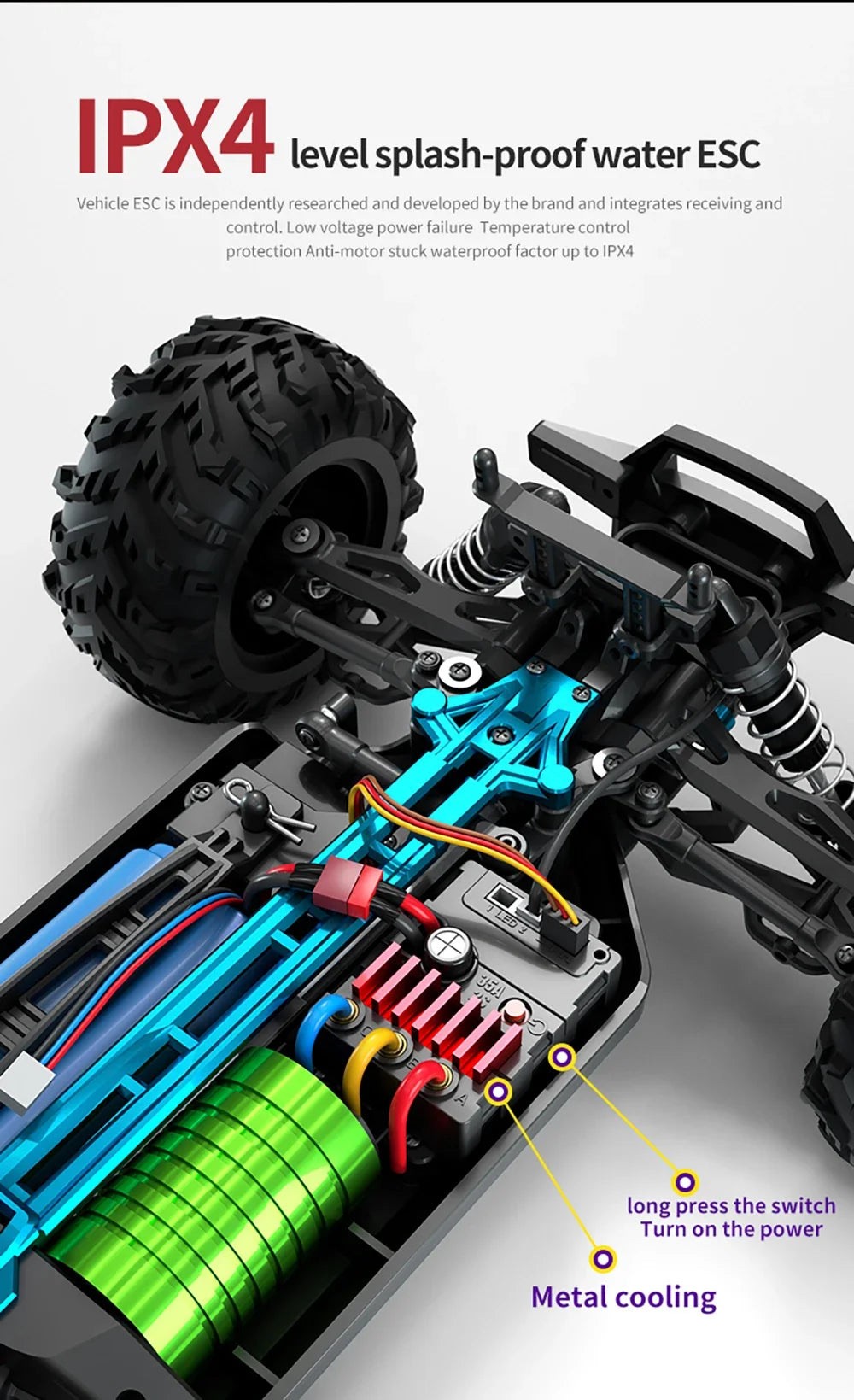 High Speed RC Car 4WD Off Road Vehicle 70KM/H Brushless Motor Professional Drift Truck for Kids Remote Control Car Toys